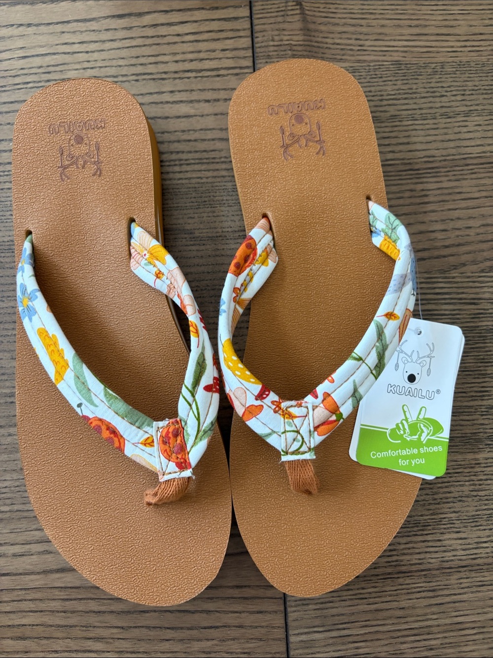NWT Women’s Kuailu Cushioned Flip Flops